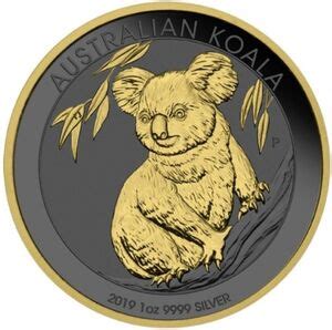 Moneda Dollar Australian Koala Golden Ring Ruthenium Fantas A