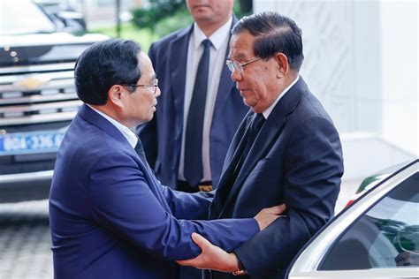 Prime Minister Meets President Of Cambodia Senate Hun Sen