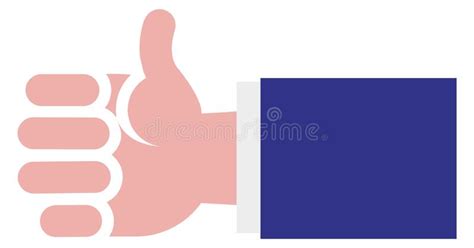 Thumb Up Hand Gesture Icon Like Symbol Stock Vector Illustration Of