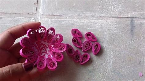 3d Quilled Flower Tutorial Youtube