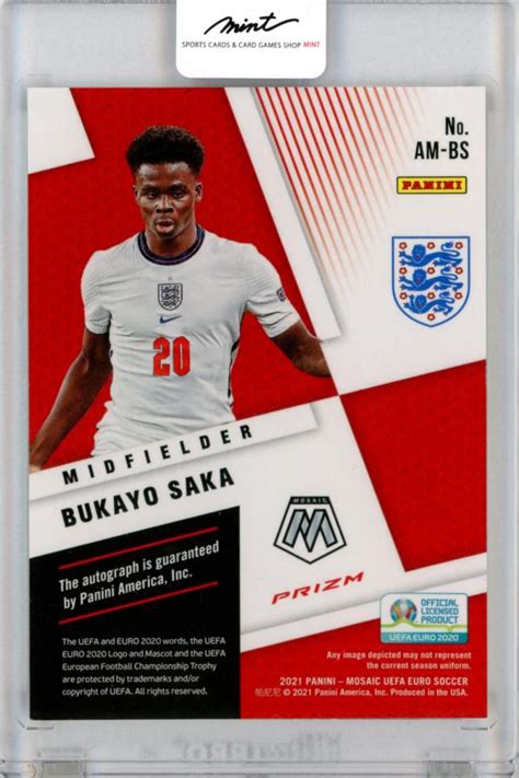 Mint Panini Mosaic Uefa Euro Bukayo Saka