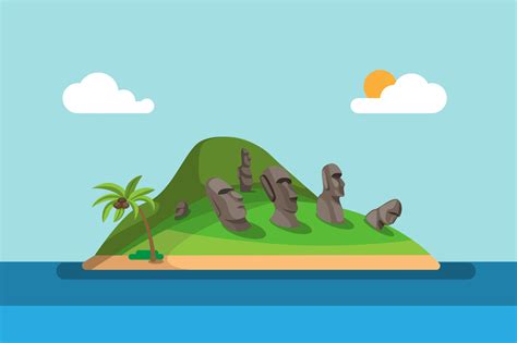 Easter Island Aka Rapa Nui National Park Is World Heritage Site In