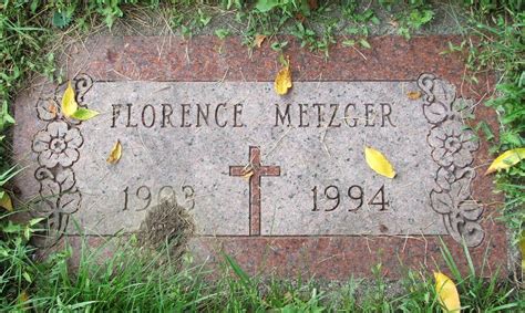 Florence Acker Metzger M Morial Find A Grave