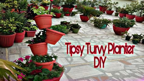 Diy How To Make A Tipsy Pot Plant Tower Tipsy Pot Garden Decorate Idia Loving Garden Youtube