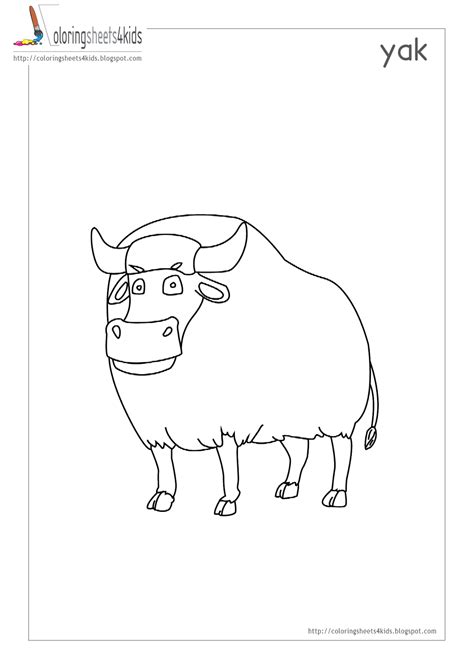 Yak Coloring Pages Coloring Home