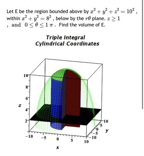 Solved Let E Be The Region Bounded Above By X Y Z Chegg