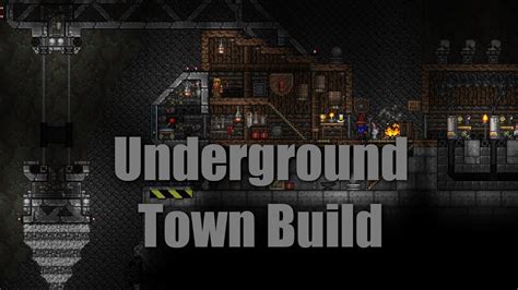 Underground Npc Town Build Youtube