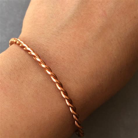 Pure Copper Bracelet Arthritis Bracelet 100 Copper Cuff Etsy