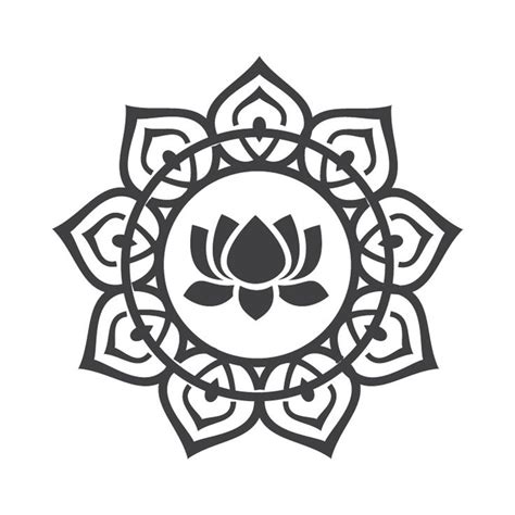 Lotus Flower Svg Png Mandala Sacred Geometry Svg Cut File Download Cricut Svg File Silhouette