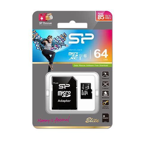 Silicon Power Elite Gb Microsdhc Uhs I Zwart Commerce Shopping