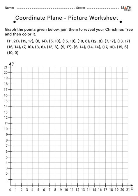 Coordinate Plane Worksheets - Math Monks - Worksheets Library