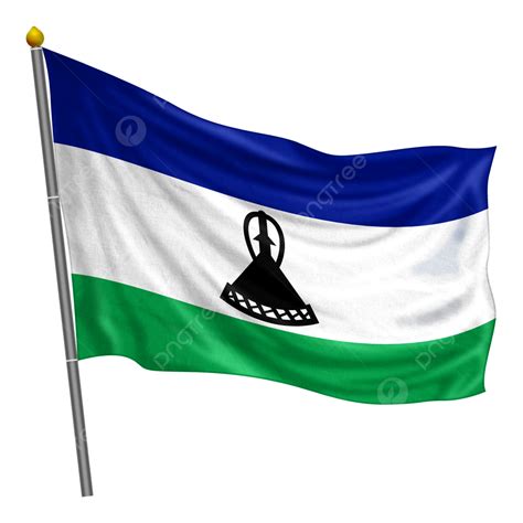 Bandera De Lesotho Ondeando Con Textura De Tela Png Lesoto Bandera Bandera Del País Png Y