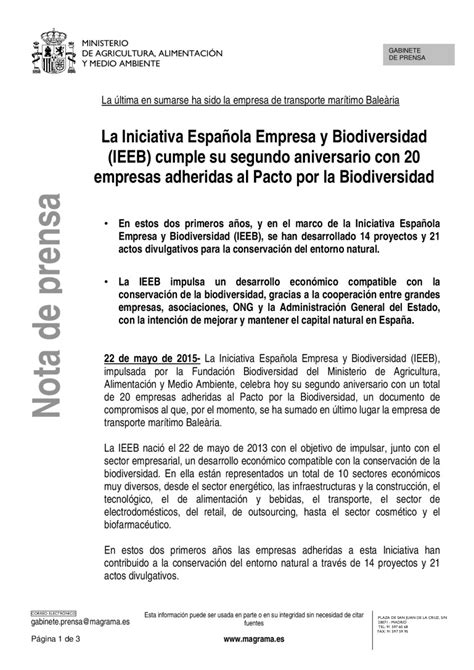 La Iniciativa Espa Ola Empresa Y Biodiversidad Ieeb Cumple Su Segundo