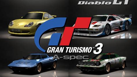 Gran Turismo 3 A Spec Hidden Cars Restored PAL Version YouTube