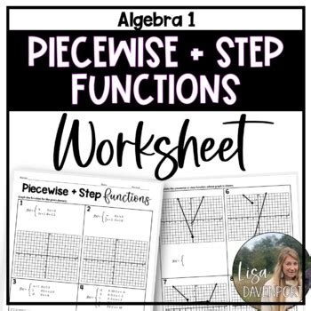 Piecewise And Step Functions Algebra Skills Practice Worksheet