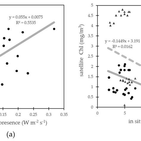 A Correlation Between Satellite Derived Fluorescence And In Situ