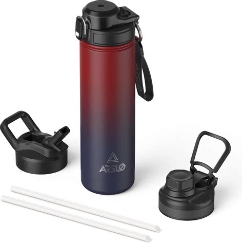 Amazon Arslo Insulated Sport Bottle With Straw Lid Stainless