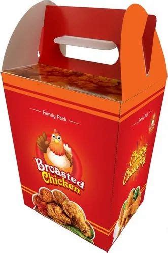 Paper Multicolor Cmyk Fried Chicken Packing Box For Food Packaging