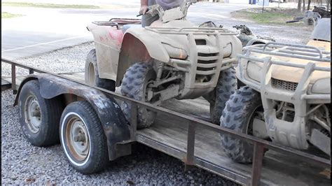 How To Load An Atv Onto A Trailer Youtube