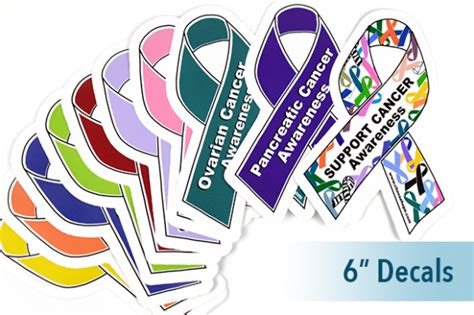 Ribbon Awareness Decals Medium Choose Hope Cancer Fundraiser Awareness Cancer Support