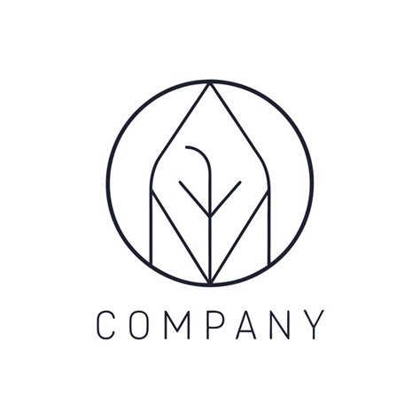 Minimalist Company Logo Template Premium Ai Generated Vector