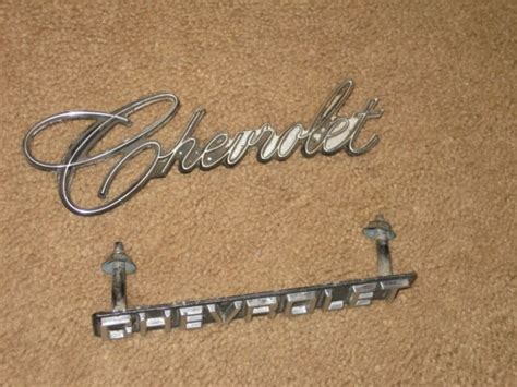 Vintage Chevrolet Emblem Emblems Metal Automotive Part Ebay