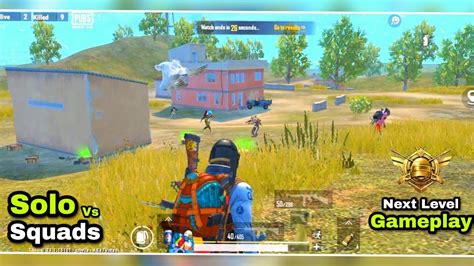 NEXT LEVEL GAMEPLAY SOLO VS SQUADS RUSH GAMEPLAY PUBG MOBILE