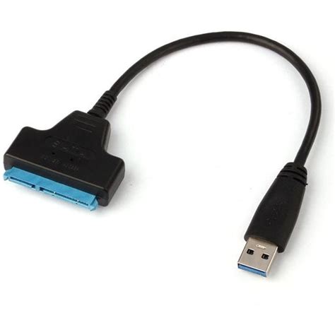 USB 3 0 vers SATA 22 broches 2 5 pouces Disque dur SSD pilote câble