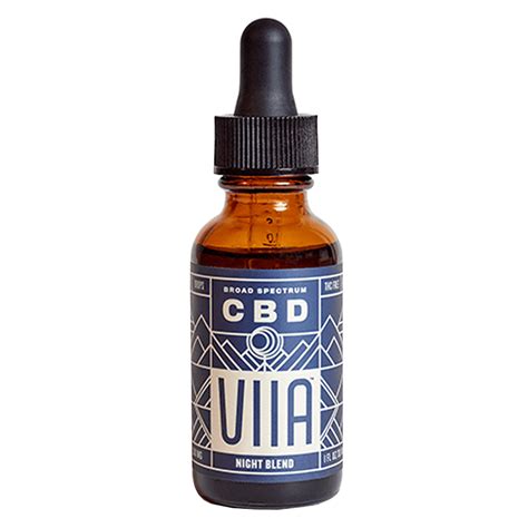 Buy Broad Spectrum CBD Night Blend Tincture By VIIA Hemp Co At The