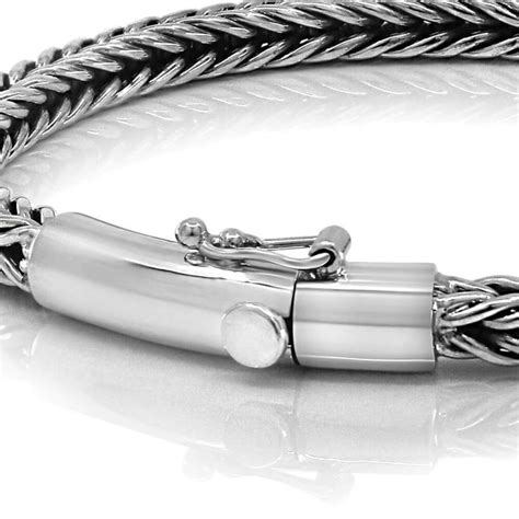 925 Silver Bracelet For Men Elegant Design Size 7 10 In Vy Jewelry