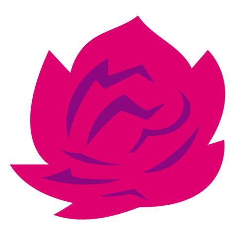 Design Png E Svg De Flor Plana Rosa Fúcsia Para Camisetas