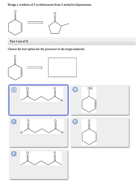 Solved Design a synthesis of 2-cyclohexenone from | Chegg.com