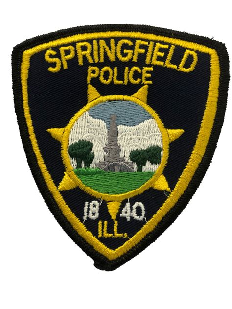 Springfield Il Police Patch Free Shipping