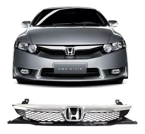 Grade Honda New Civic 2009 2010 2011 Friso Cromada Nova Frete grátis