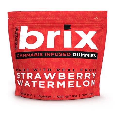 Brix Strawberry Watermelon 1000mg Brix™ High Dose Gummies Jane