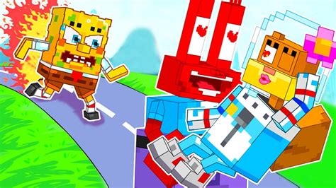 Minecraft X Spongebob Dlc Good Spongebob Saves Sandy Rescue Sandy From The Bad Guys Youtube