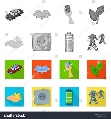 Vector Illustration Innovation Technology Icon Set Stock Vector