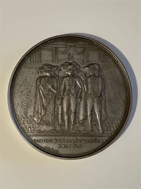 MÉDAILLE COMMÉMORATIVE EN Bronze Bicentenaire De La Révolution