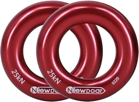 Newdoar Rappel Ring Lot De Grands Connecteurs De Corde En Or Kn