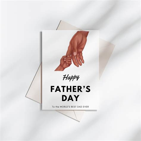 Black Fathers Day Card For Dad Black Fathers Day T For African