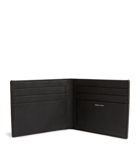 Mens Paul Smith Black Leather Logo Embossed Bifold Wallet Harrods Uk