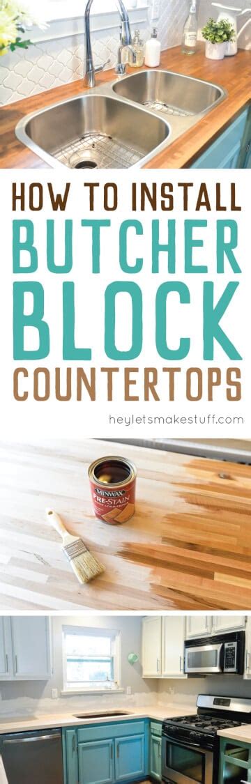 How to Install Butcher Block Countertops - Hey, Let's Make Stuff