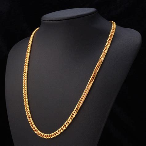 Real Gold Chains For Men With Cross