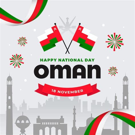 Premium Vector Flat Design National Day Of Oman