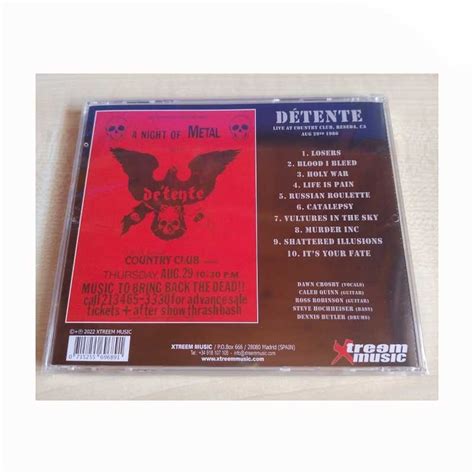 DÉTENTE Official Live 86 Bootleg CD