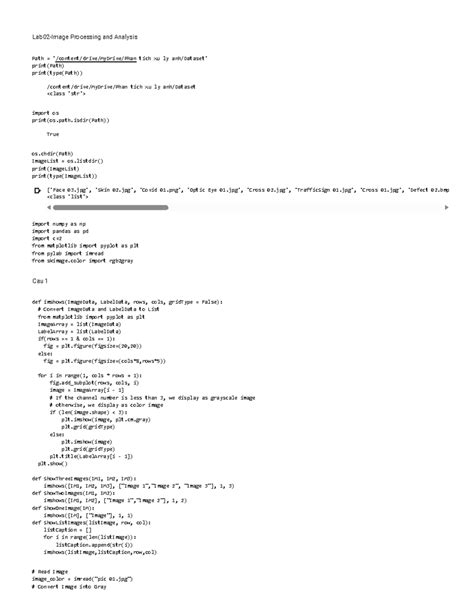 DIP Lab02 học kỳ hè Lab02 Image Processing and Analysis Path