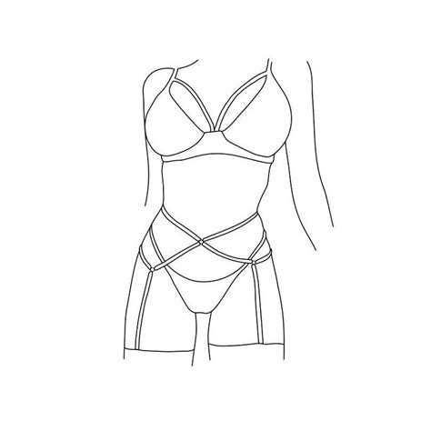 Female Line Art Nude Girl Nude Girl Silhouettes Erotic Art Etsy
