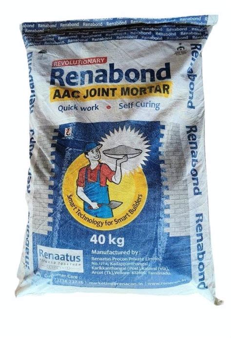 Kg Renabond Aac Block Joint Mortar At Rs Bag Aac Block