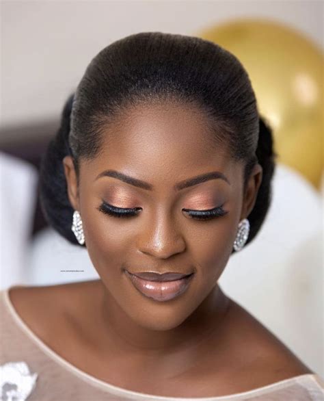 Pin By Deborah Design On Wedding Day Glam Makeup For Black Skin Black Bridal Makeup Brown