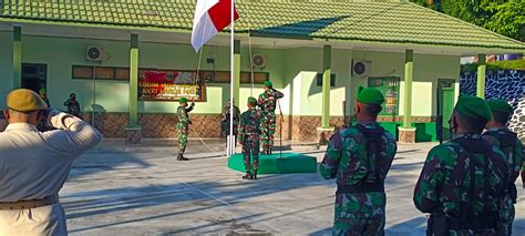 Kasiter Korem 182 JO Pimpin Upacara Bendera Untuk Tumbuhkan Jiwa